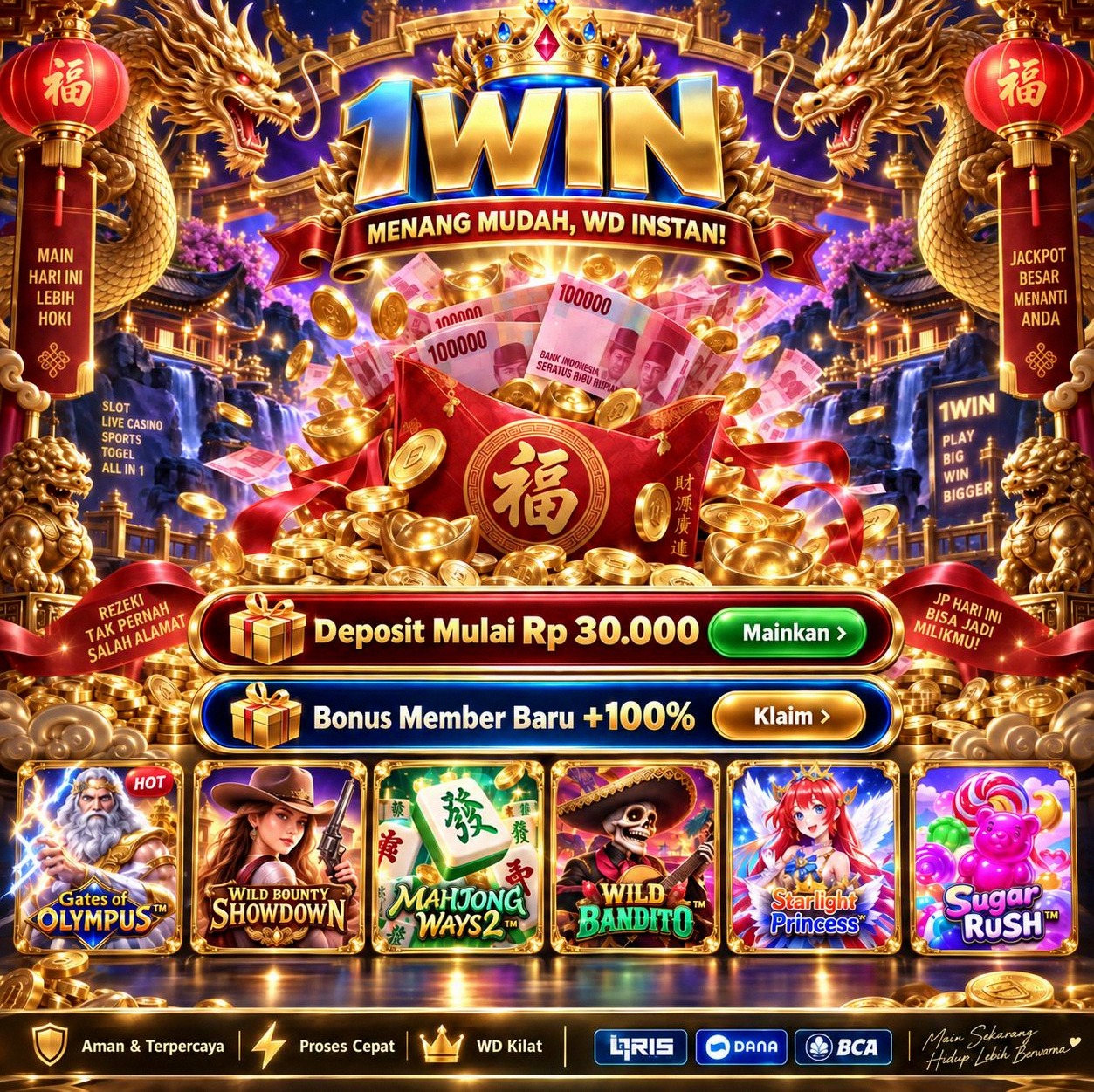 1WIN - 1win Indonesia Jadi Pilihan untuk Menjelajahi Tema Slot Online Berbeda